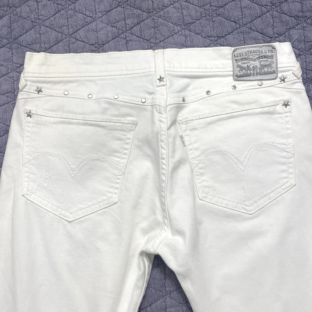 Rare-Vintage Levi’s Boyfriend Skinny Straight Fit Distressed Denim Jeans - Picture 7 of 12